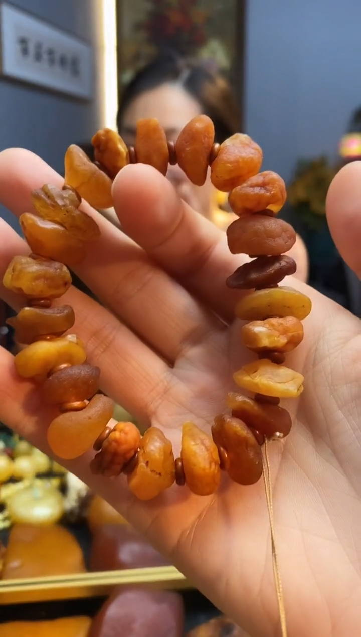 手链琥珀未镶嵌手串