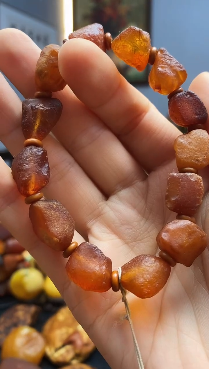 手链琥珀未镶嵌手串
