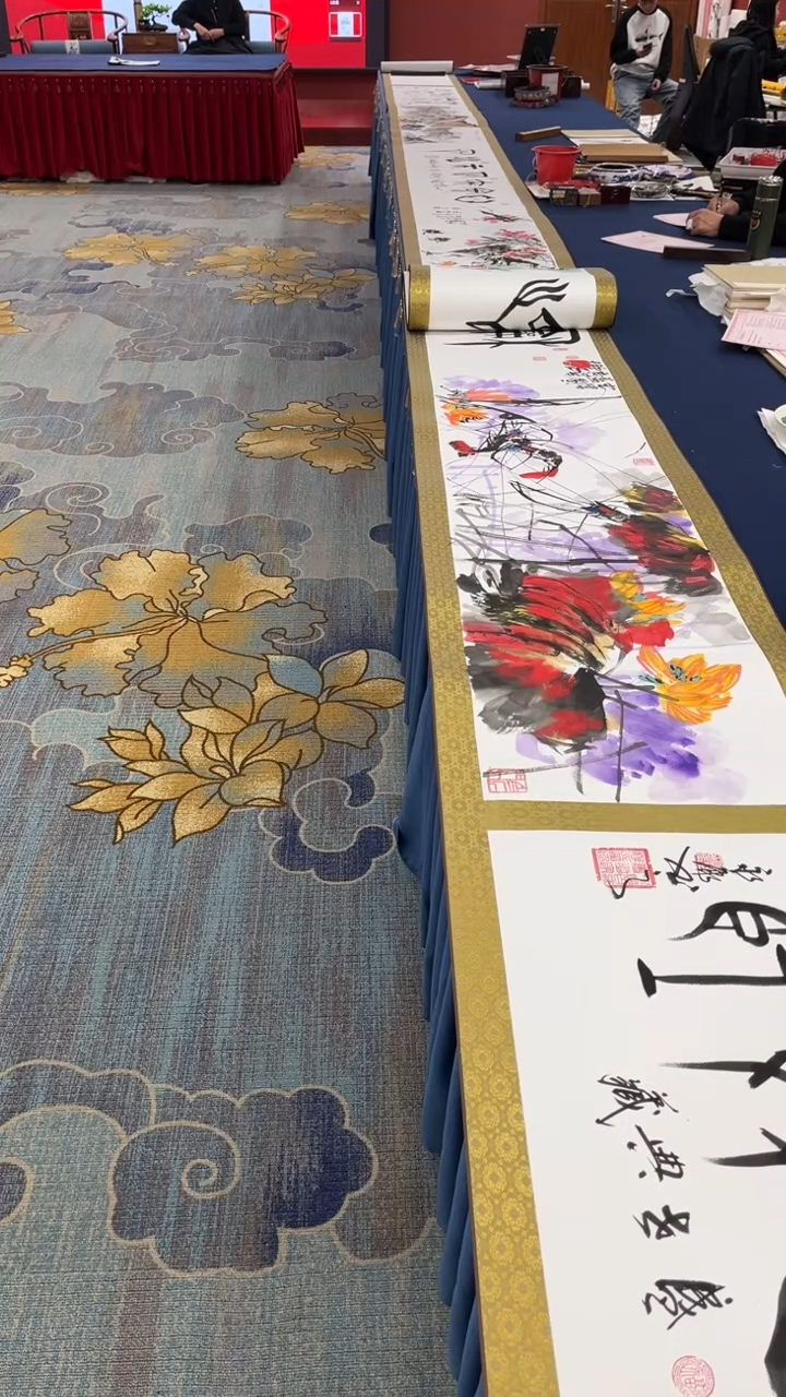 【闪购商品】书法合作10米长卷 证书