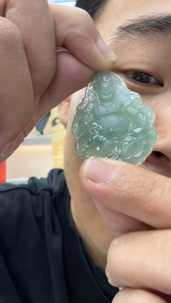 【闪购商品】翡翠颈饰未镶嵌天然翡翠A货孤品一件