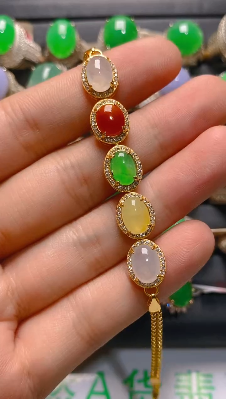 【闪购商品】翡翠耳饰银S925镶嵌天然A货翡翠1