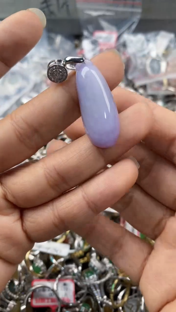 银S925镶嵌戒指翡翠77--2