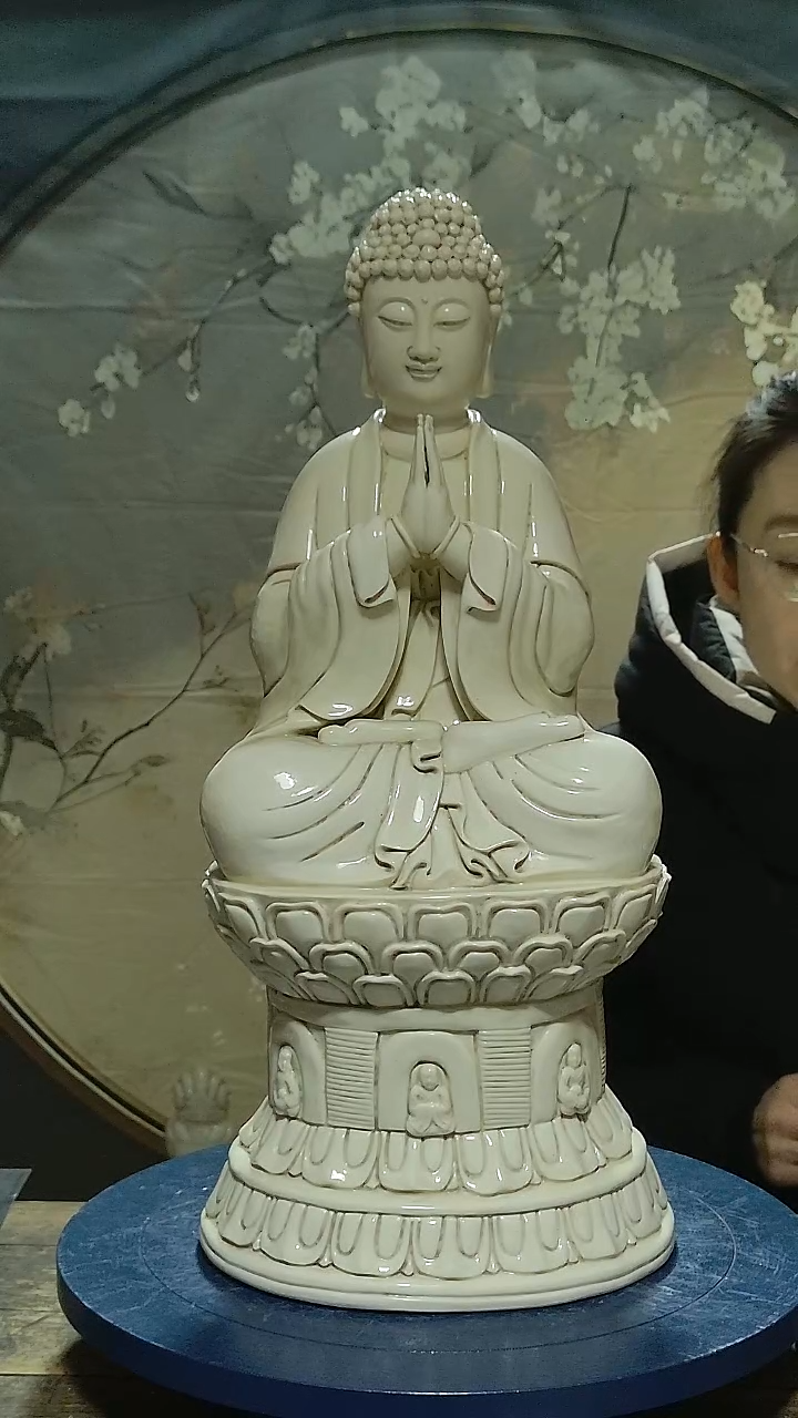 摆件德化瓷佛祖造像高55公分
