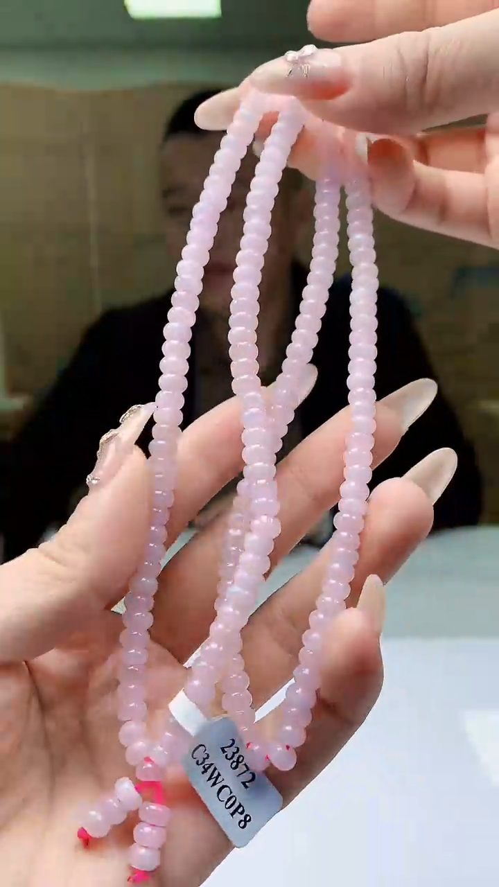 【闪购商品】定制翡翠未镶嵌4812ty-毛货珠链24