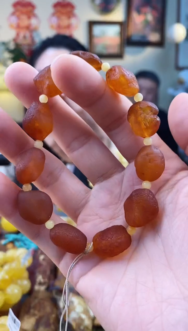 【闪购商品】琥珀手串未镶嵌手串