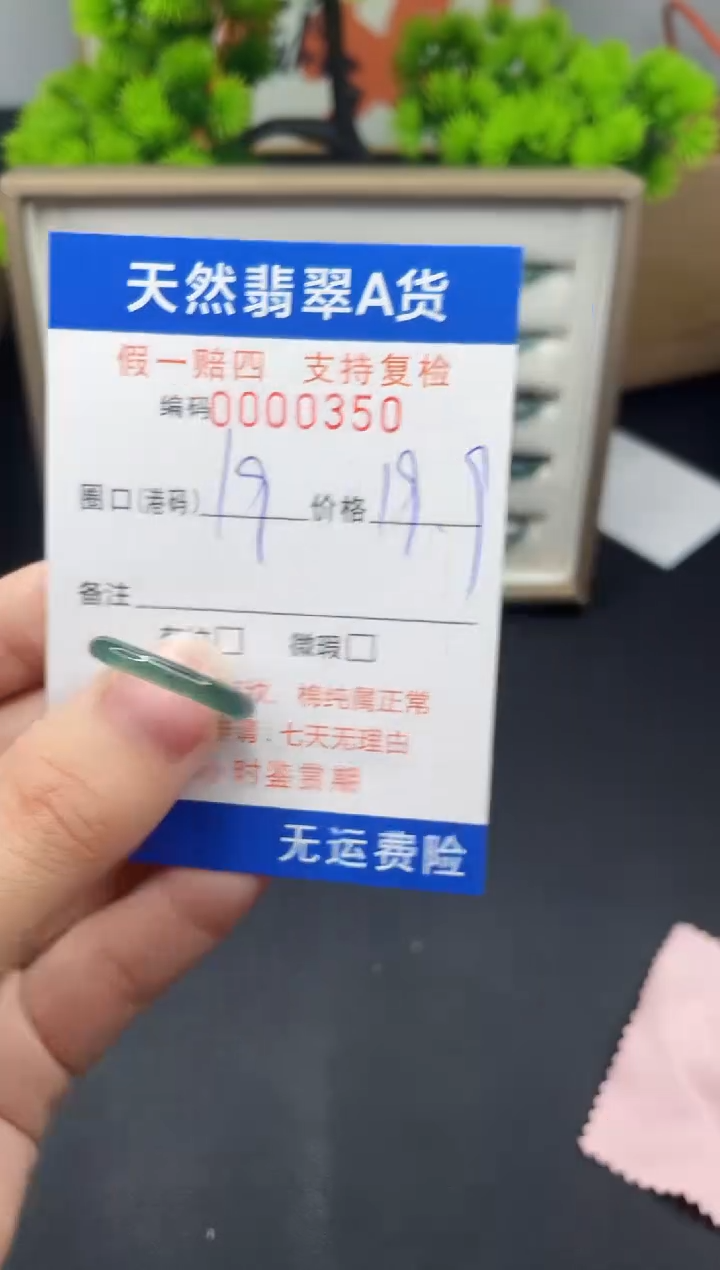 【闪购商品】翡翠戒指未镶嵌19*0350--