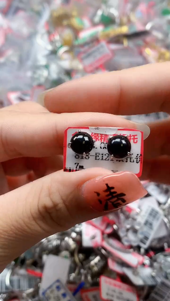 银S925镶嵌戒指翡翠天然A货缅甸翡翠