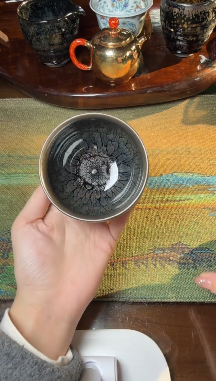 茶盏阙梅娇水墨牡丹11
