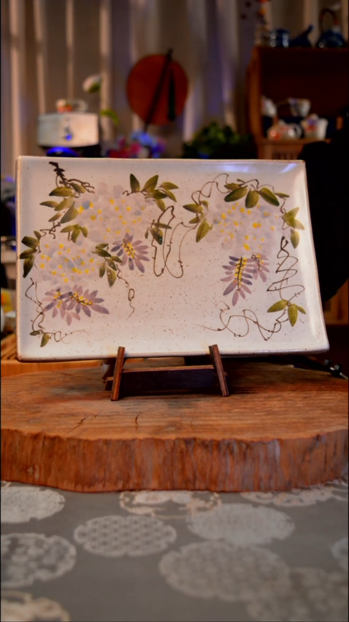 【闪购商品】杯子紫藤花手工手绘手工手绘