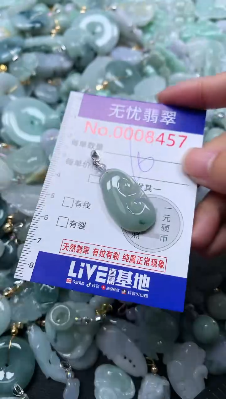 颈饰未镶嵌翡翠8457