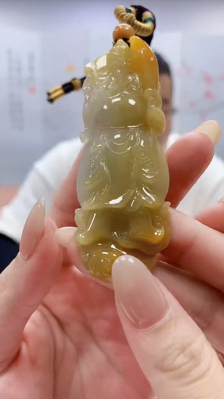 未镶嵌定制翡翠4898lr-毛货挂件104