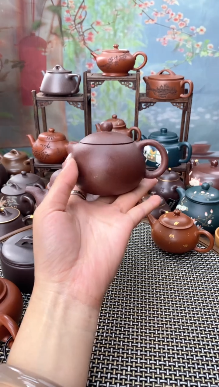 茶壶紫砂紫泥西施