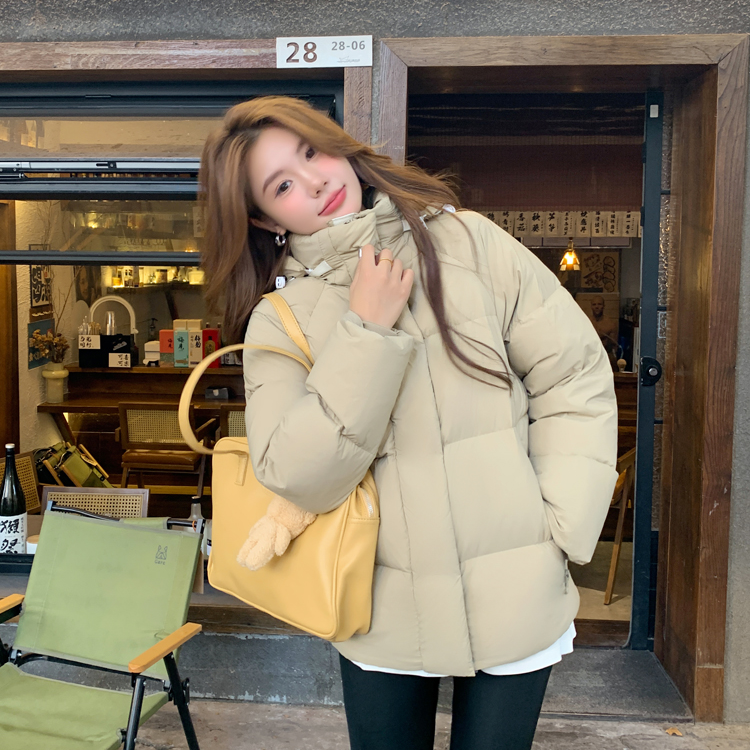 白鹅绒羽绒服女短款2025年冬季东北加厚韩版外套