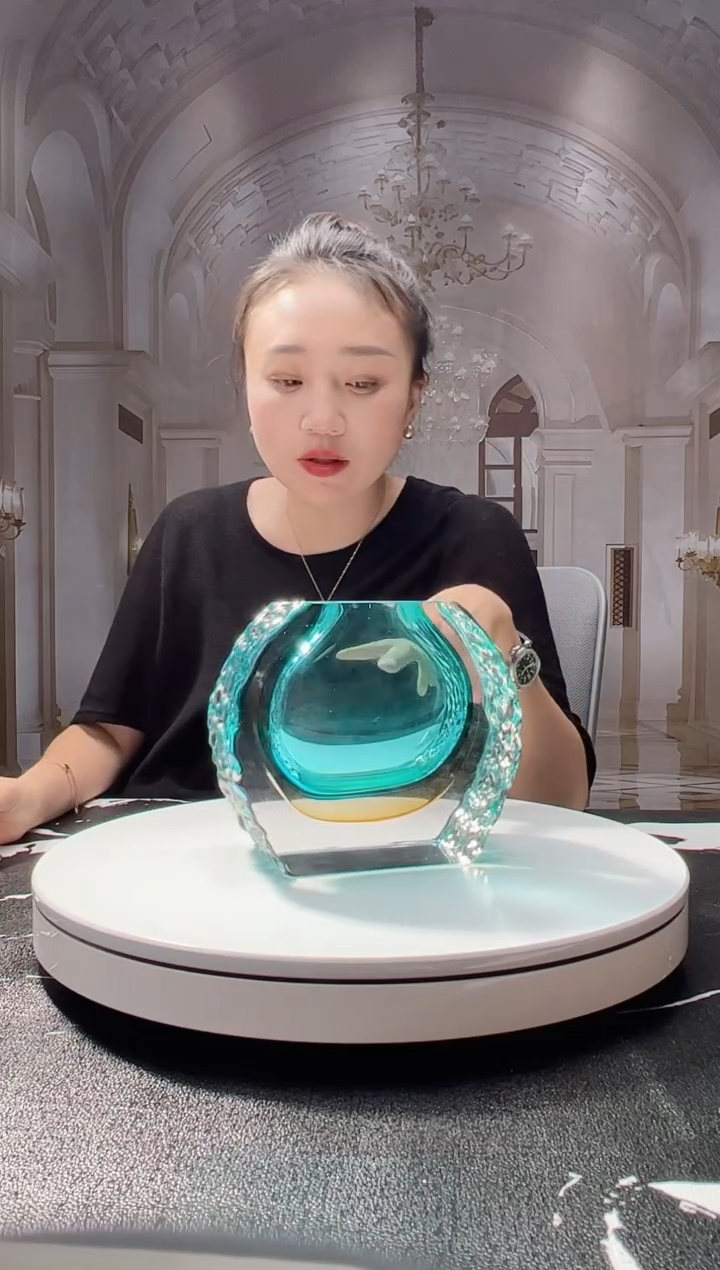 茶宠小花插 宝石蓝