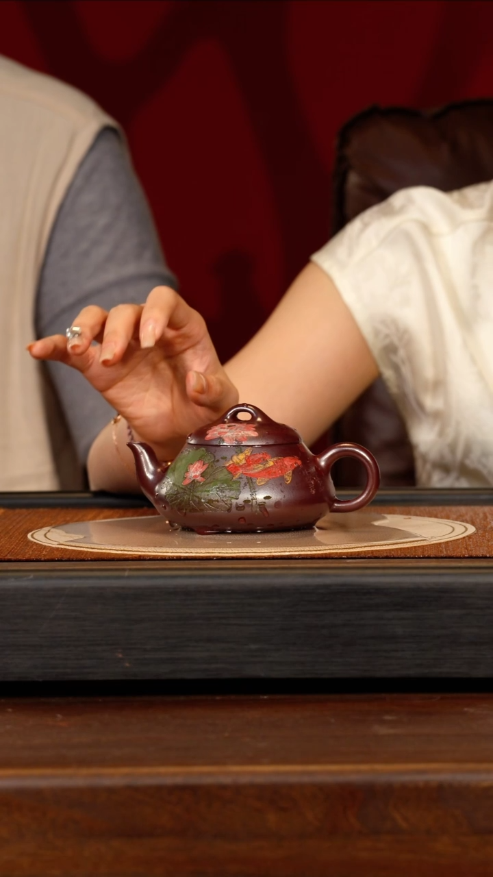 茶壶紫砂宜兴紫砂YJB 金龙血 汉棠石瓢