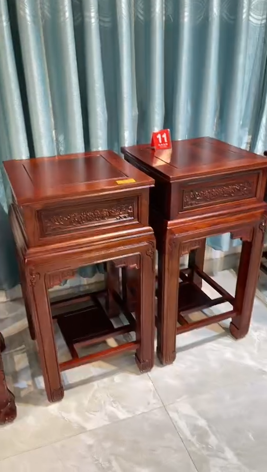 【闪购商品】花梨木类成套家具刺猬紫檀角几两个45*45*88