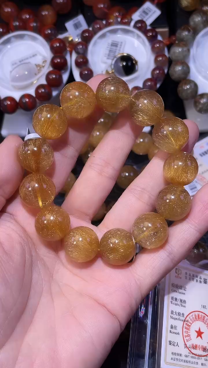 未镶嵌手链水晶?****头发晶单圈手链A18