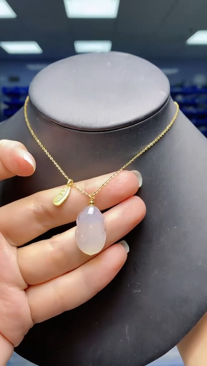 【闪购商品】玛瑙/玉髓颈饰银S925镶嵌  DZ3768