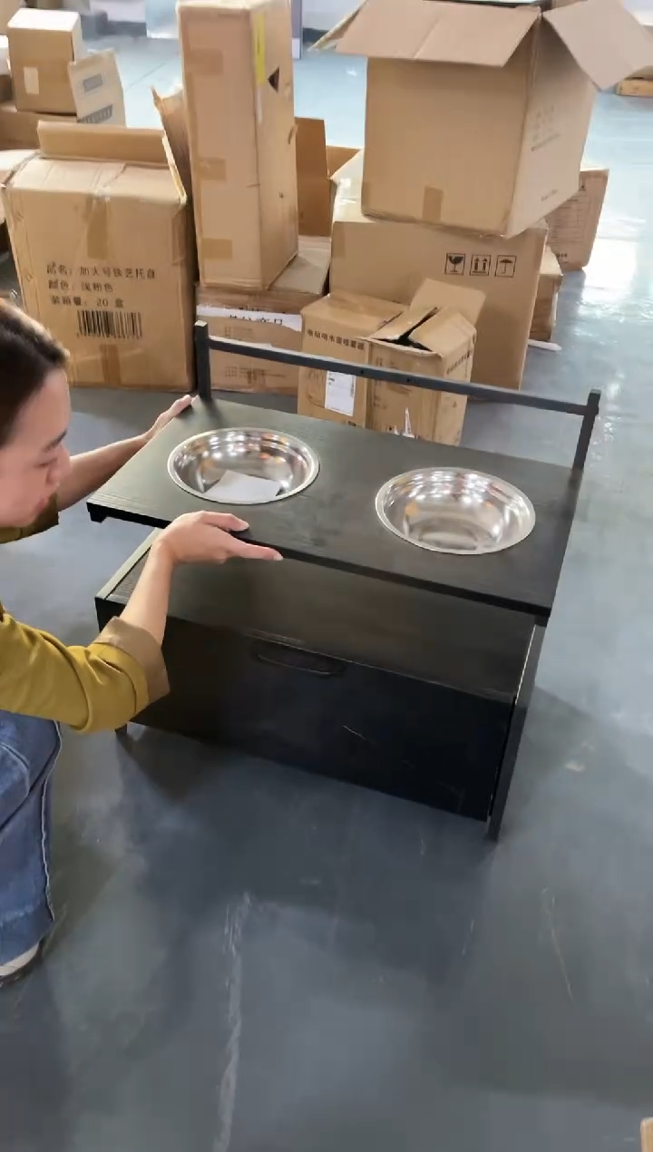 木大狗狗盆棕色不包安装