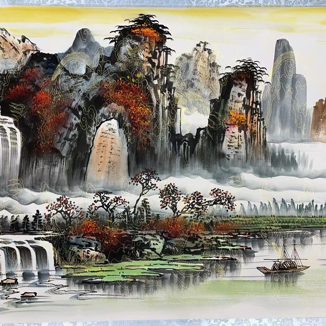 李彦霞作品 《鸿运当头》小六尺.