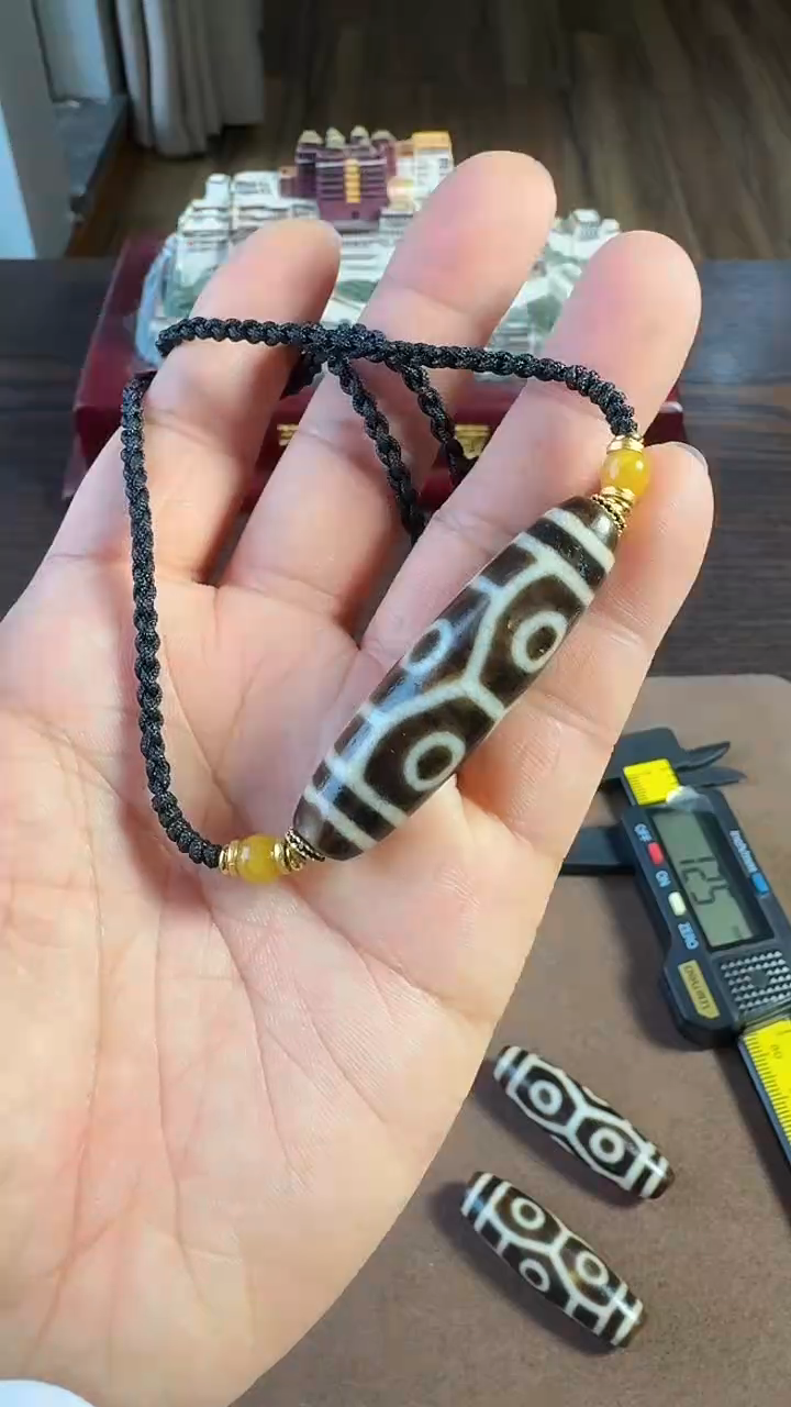 【闪购商品】玛瑙/玉髓单珠未镶嵌项链龙六牙黄