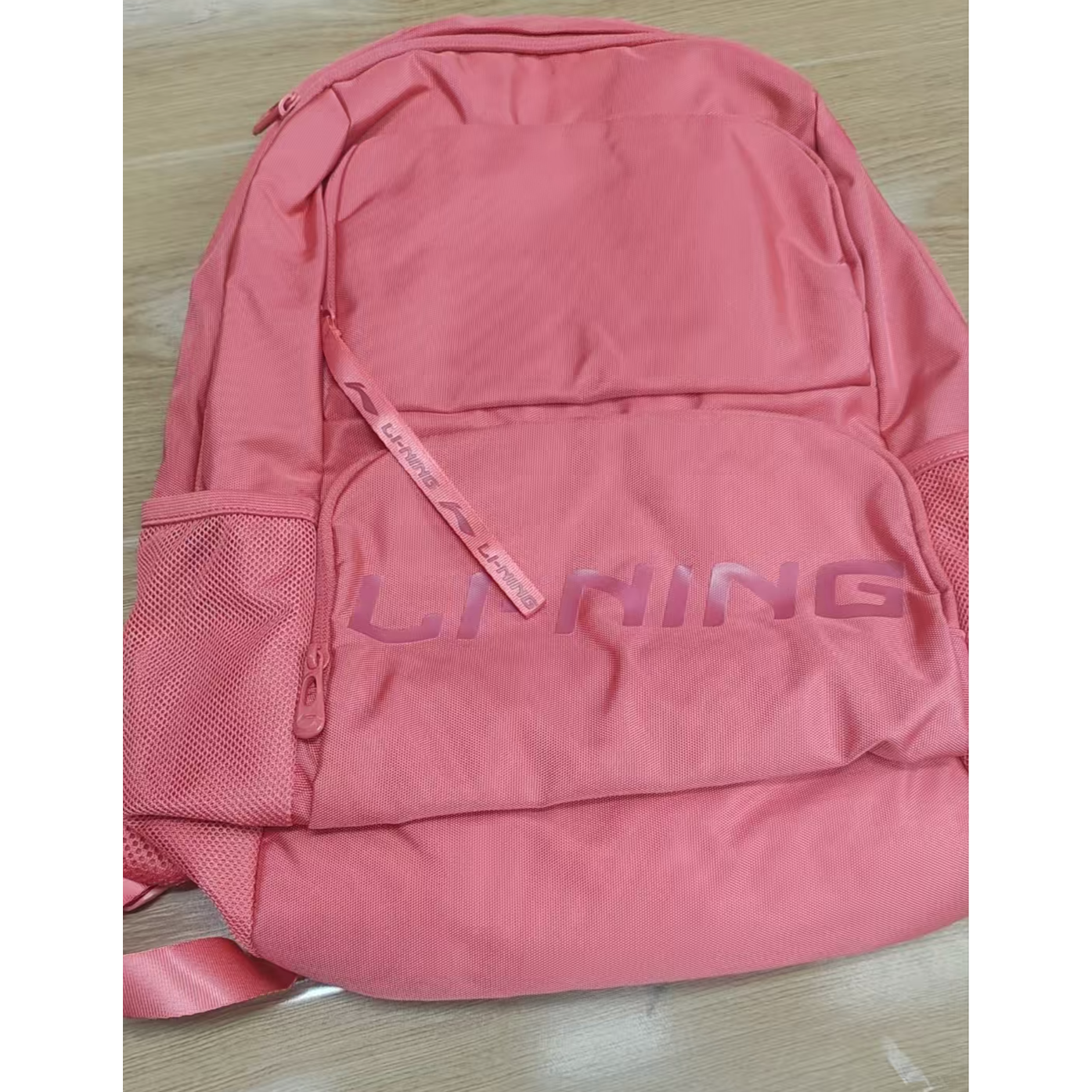 ZC  B334李宁红色双肩背包书包微瑕疵不退不换