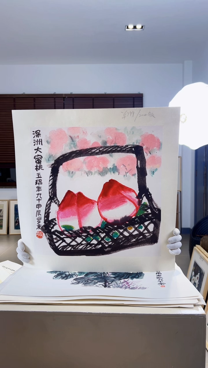 【闪购商品】版画耿玉琨限量作品亲签盖章版画S