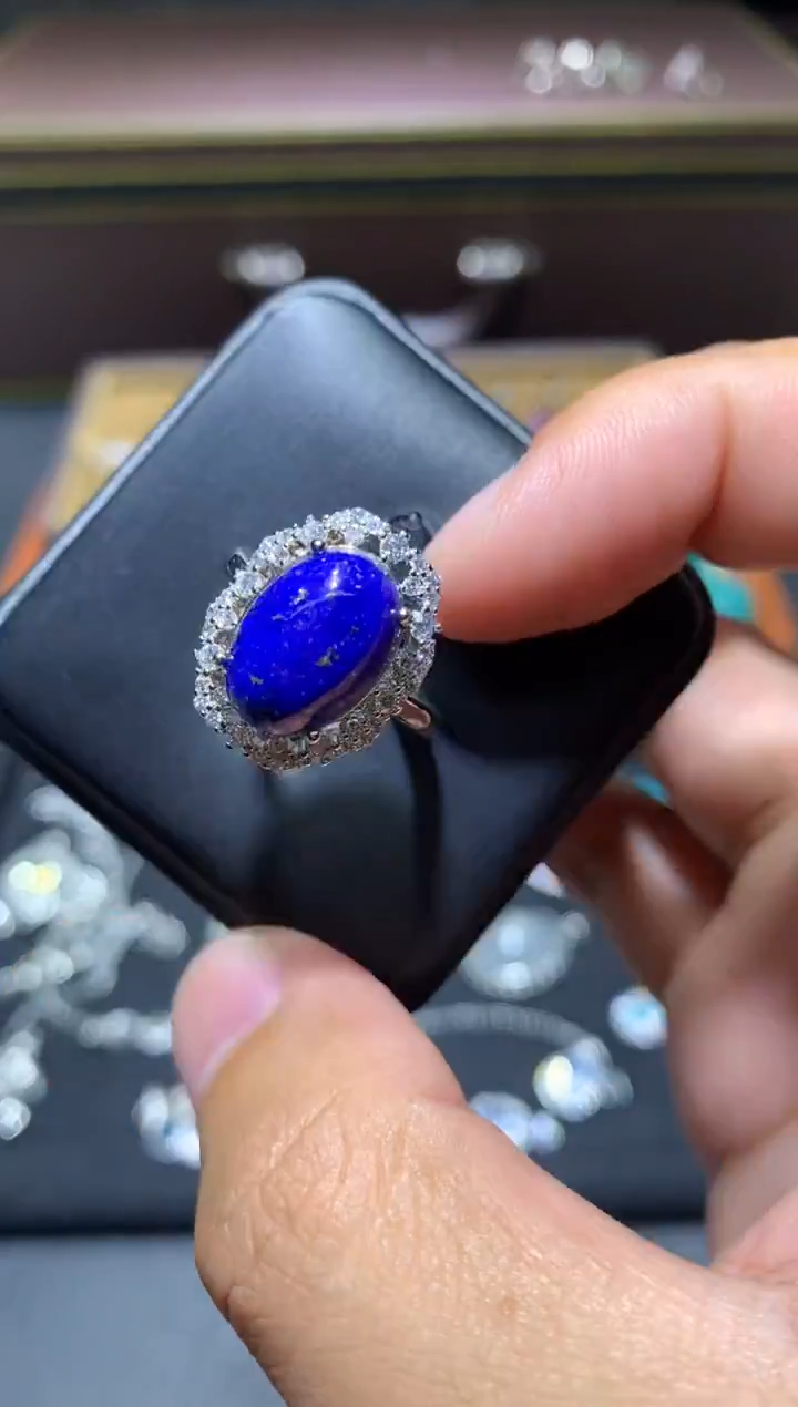 未镶嵌青金石戒指D02