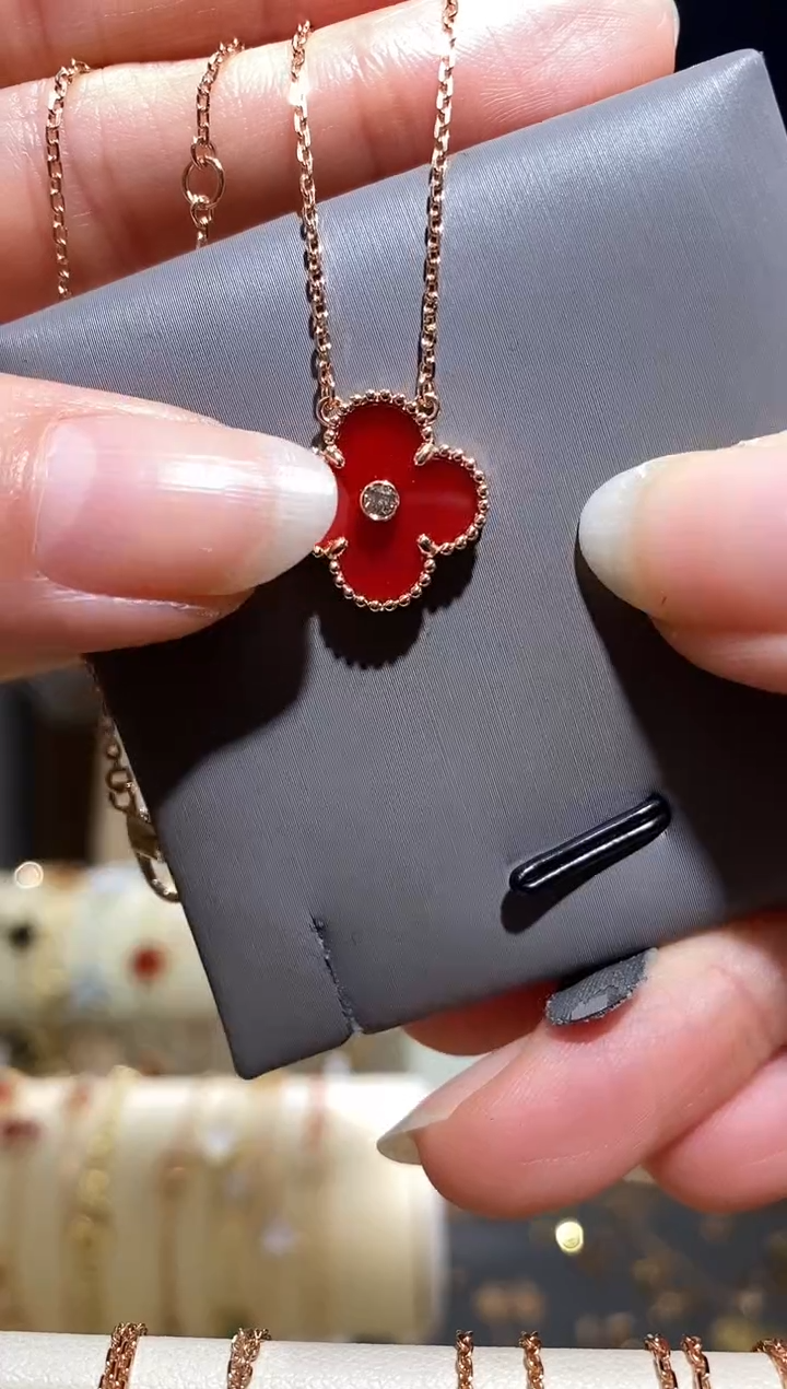 【闪购商品】钻石项链18K金镶嵌项链