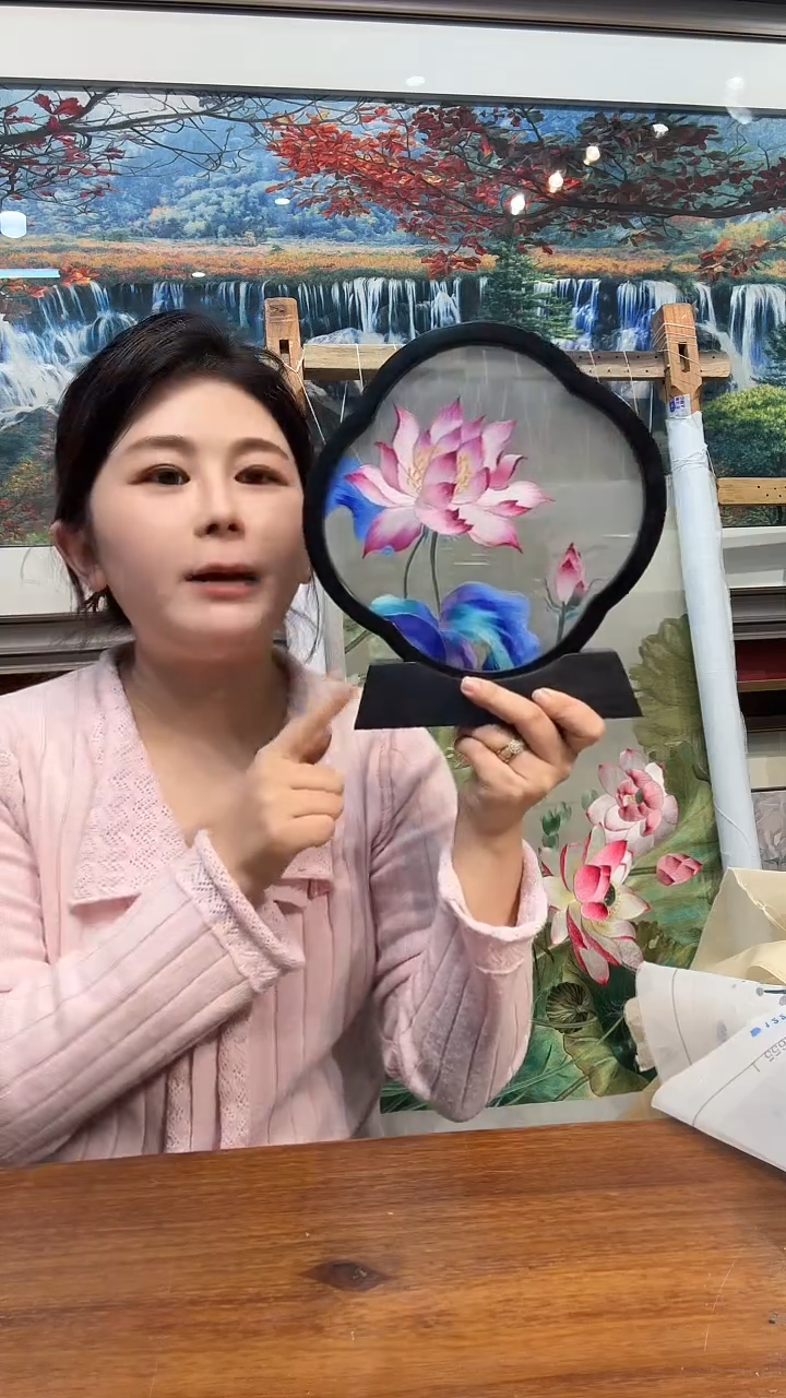 横款闵丹红刺绣工作室 精品手工苏绣双面绣