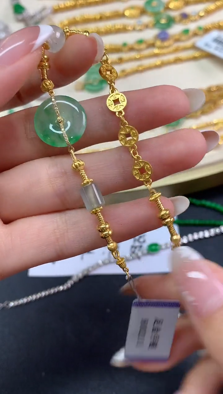 未镶嵌手链翡翠手链|13800