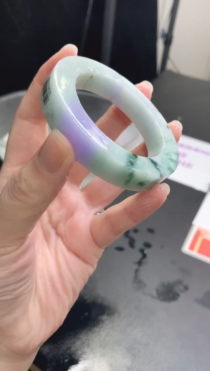 【闪购商品】定制翡翠手镯未镶嵌37 54-61正