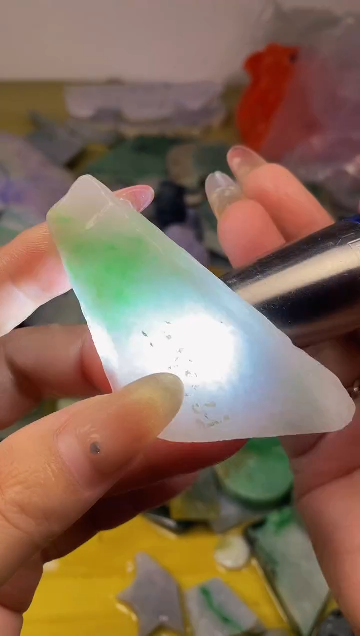 颈饰未镶嵌翡翠定制天然缅甸翡翠A货008