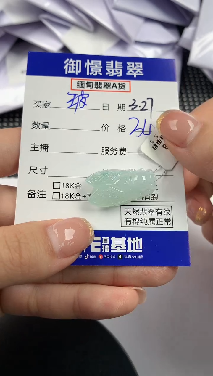 翡翠未镶嵌颈饰21           