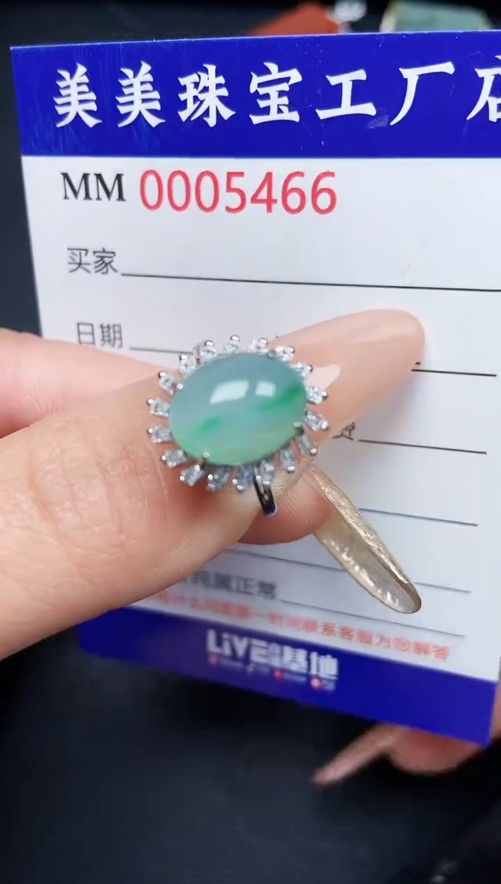 【闪购商品】翡翠颈饰银S925镶嵌5466