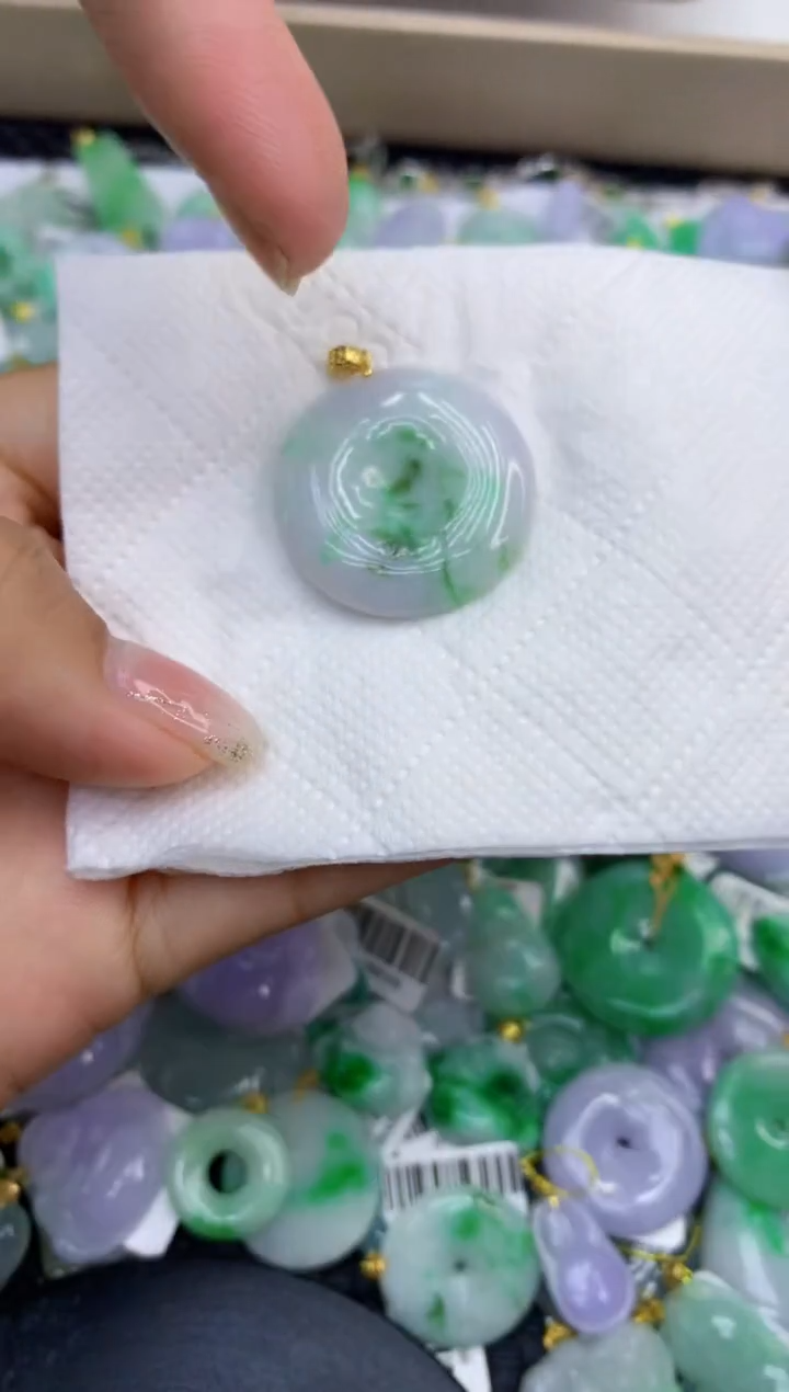 颈饰未镶嵌翡翠天然缅甸A货翡翠