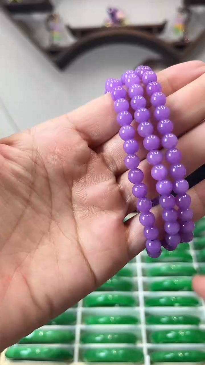 【闪购商品】翡翠颈饰未镶嵌闪19 紫罗兰项链
