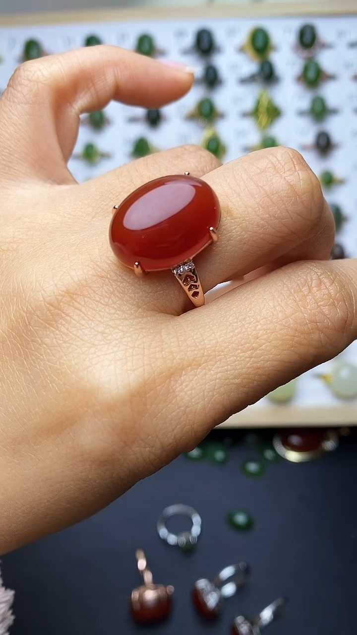 【闪购商品】南红玛瑙戒指未镶嵌1