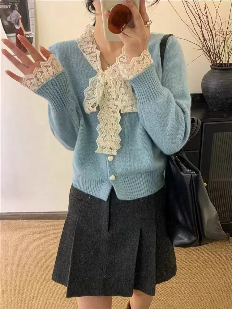 随机送蕾丝蝴蝶结小香风