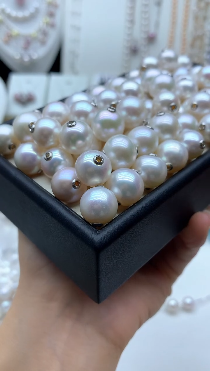 淡水珍珠银S925镶嵌吊坠(不含链)多样性发其一