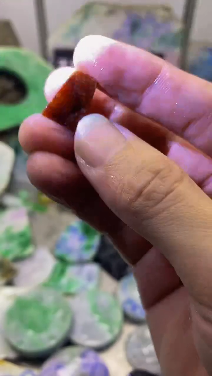 翡翠散珠未镶嵌玉上缘天然翡翠071