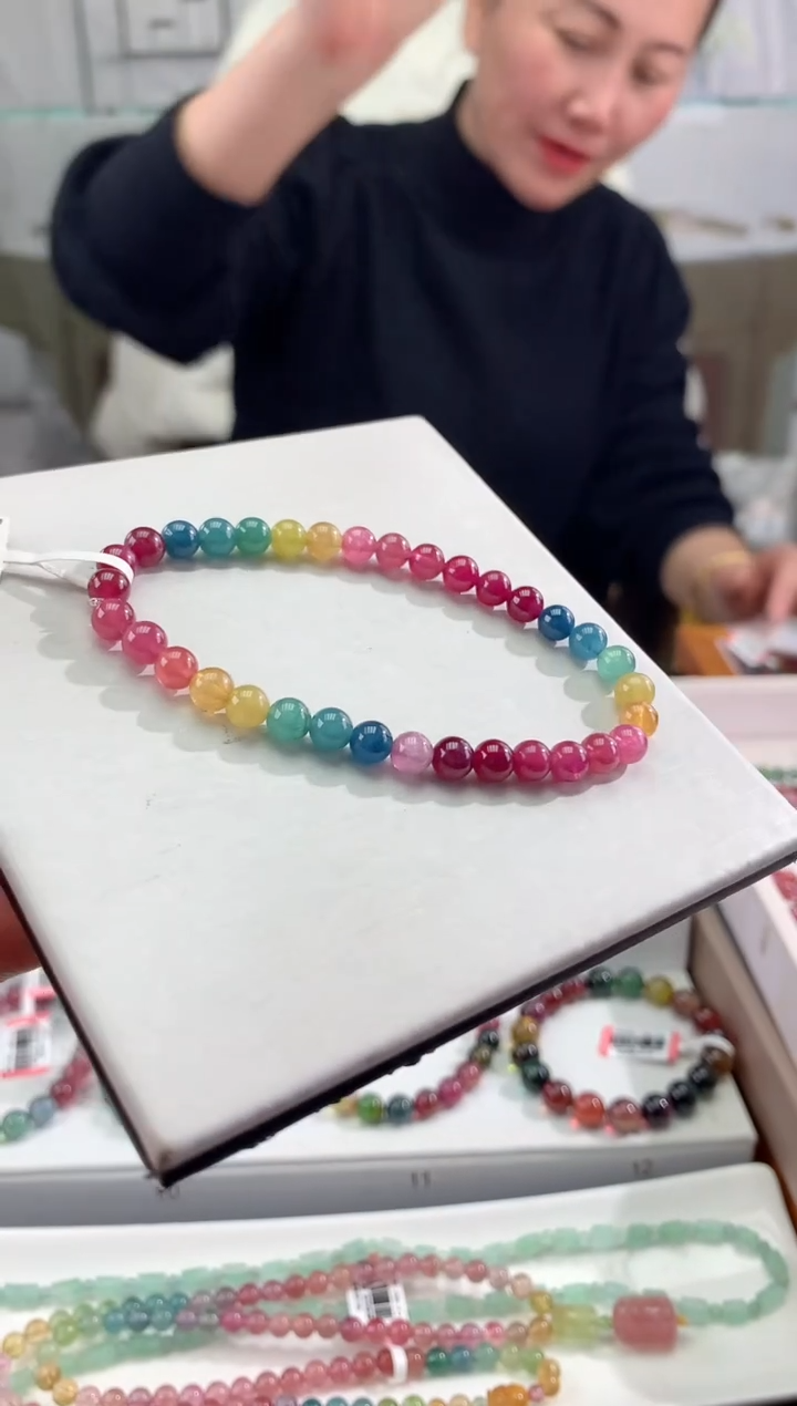 【闪购商品】碧玺手串未镶嵌多样性发一条