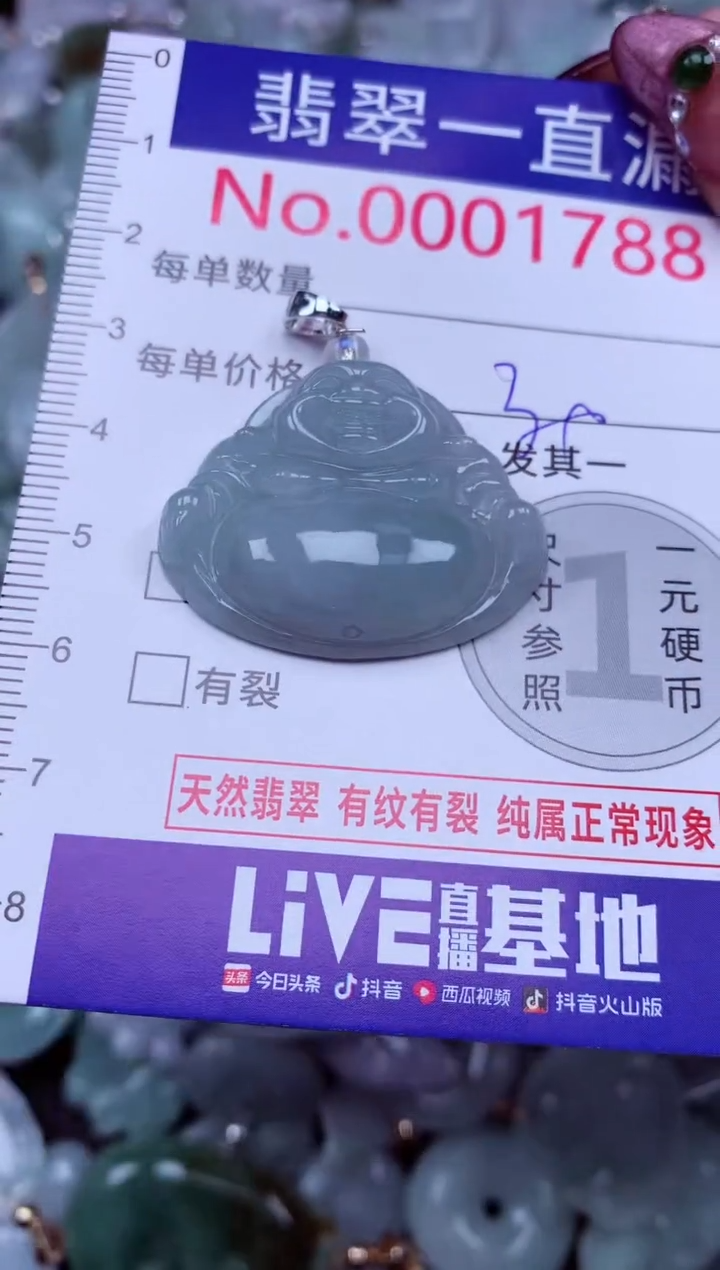 吊坠(不含链)未镶嵌翡翠1788