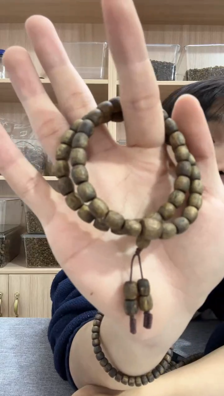 【闪购商品】沉香手串07鼓珠双圈11克+ 多样性发其一