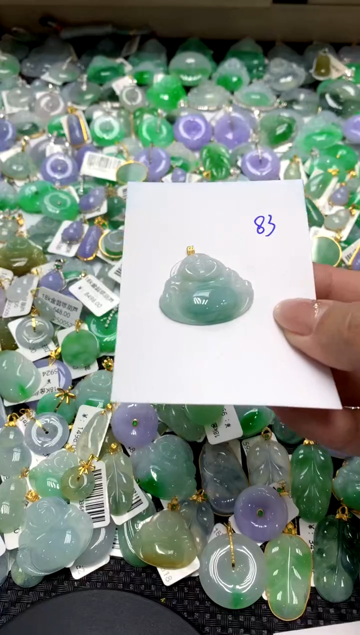 【闪购商品】翡翠颈饰18K金镶嵌111111111