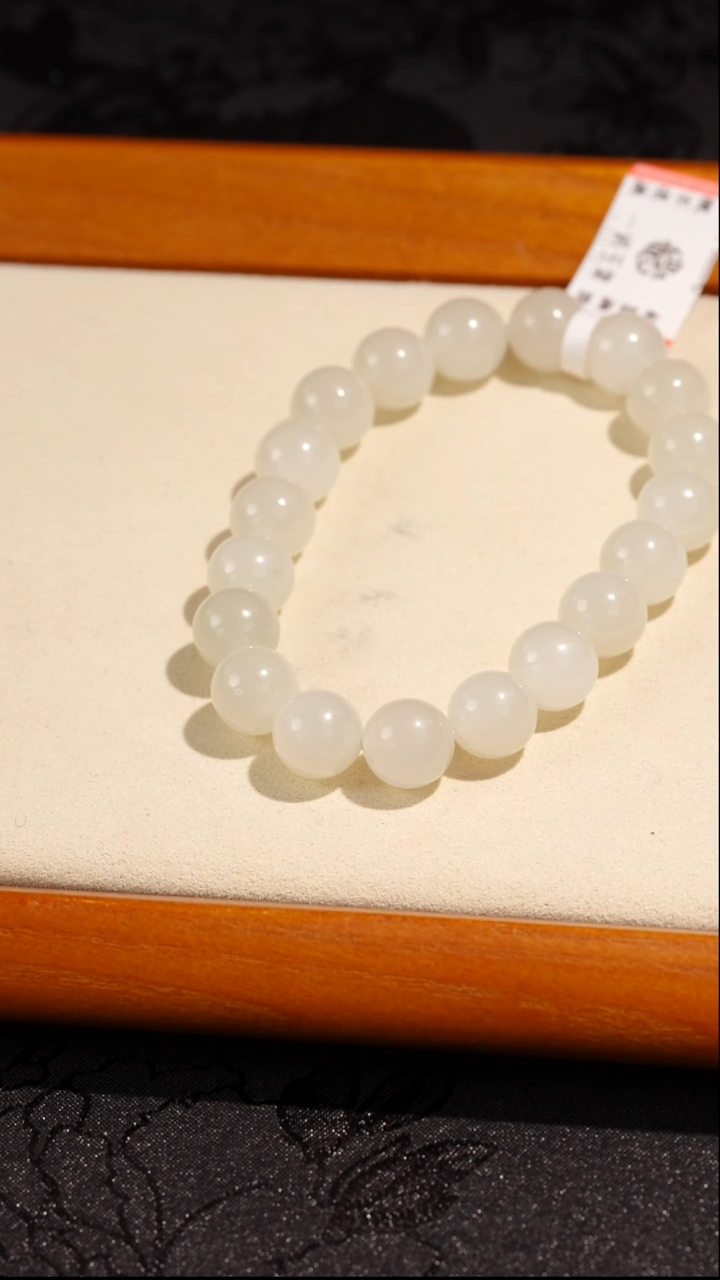 未镶嵌手串和田玉（白玉）和田玉白玉手串