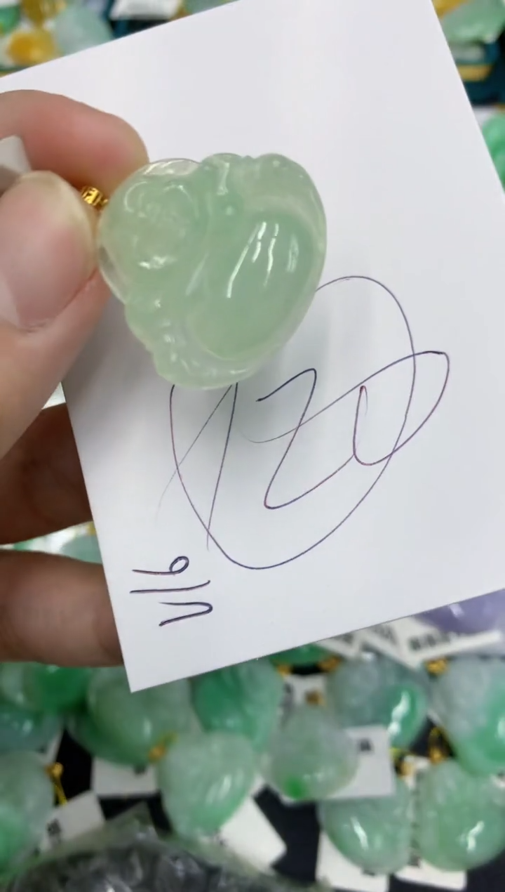 【闪购商品】翡翠颈饰18K金镶嵌1111111111