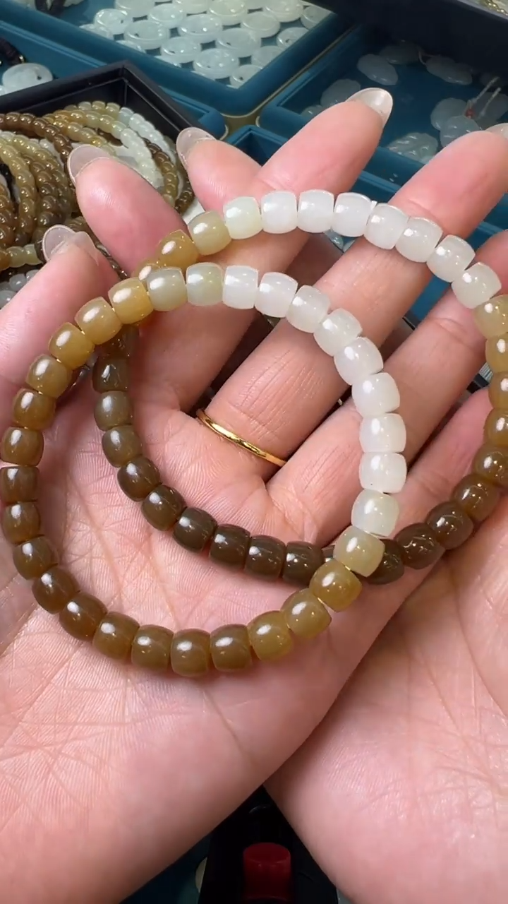 【闪购商品】和田玉手串未镶嵌和田玉手串多样性发货拍一发一