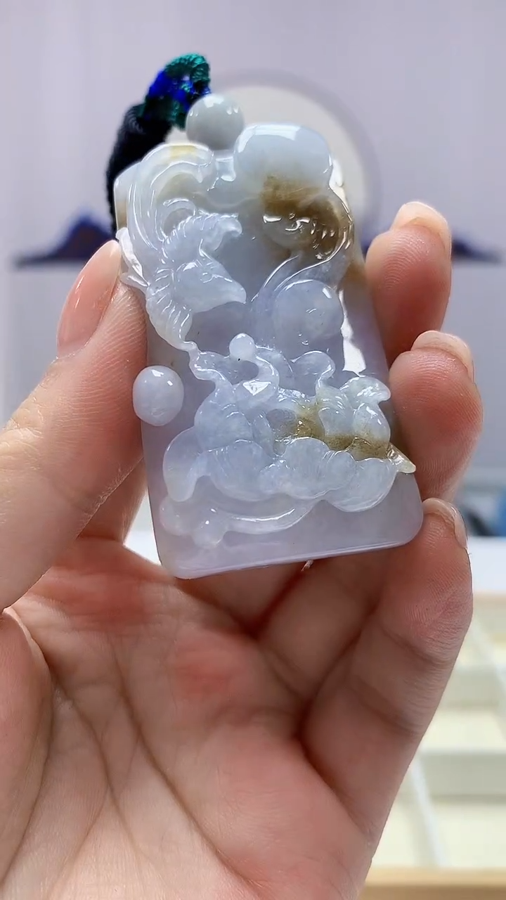 【闪购商品】定制翡翠未镶嵌5028ms-毛货花鸟106