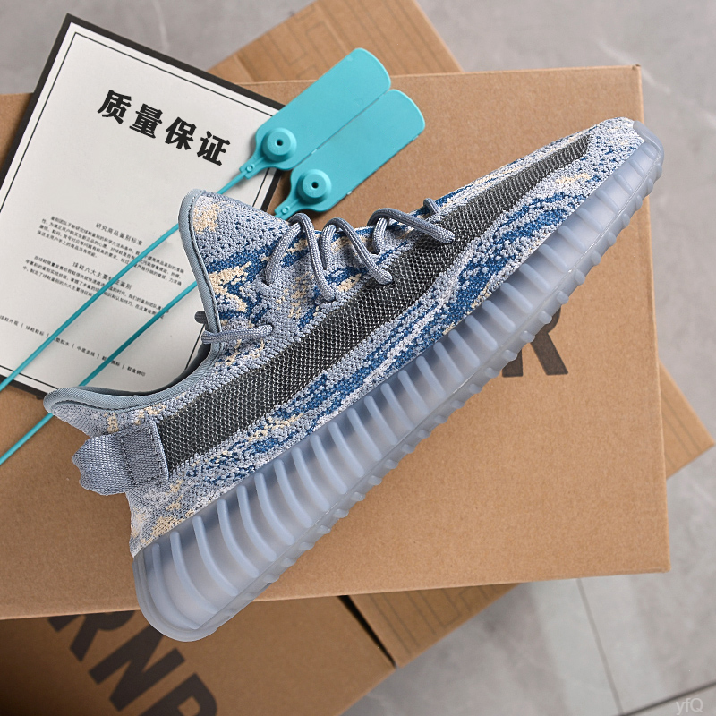 yezi yeezy椰子鞋男350V2莆田三杠真爆满天星白天使兵马俑跑步鞋